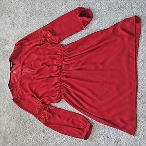 Express Size Medium Red Dress